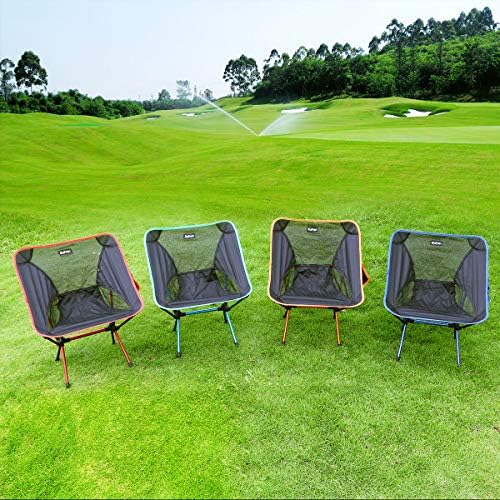 BuFan Portable Folding Ultralight Compact Chair, Outdoor Camping Chairs Collapsible Packable Lightweight Chair for Adults Kids with Carry Bag for BBQ Beach Travel Picnic Hiking Garden Home