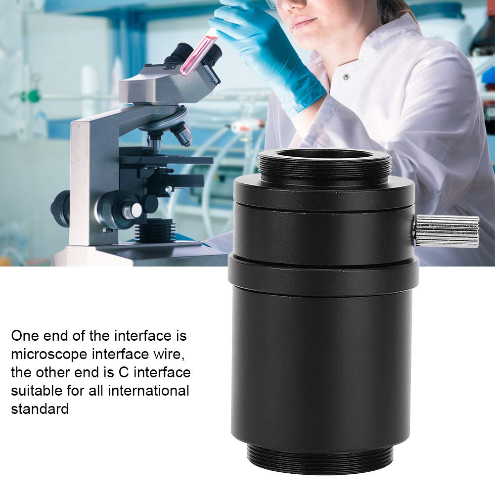 Adattatore per microscopio, adattatore per fotocamera con obiettivo per microscopio stereo con interfaccia CTV(25mm camera interface-Interfaccia per telecamera industriale)