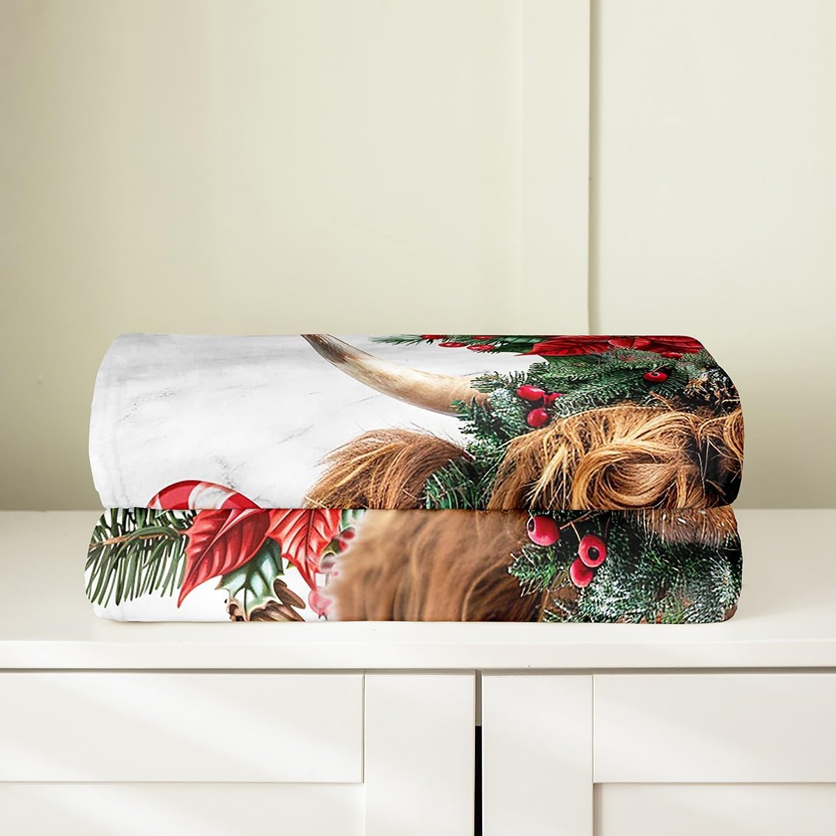 Feelyou Merry Plush Throw Blanket 50"x60" for Boys Girls Teens Women Men image 4
