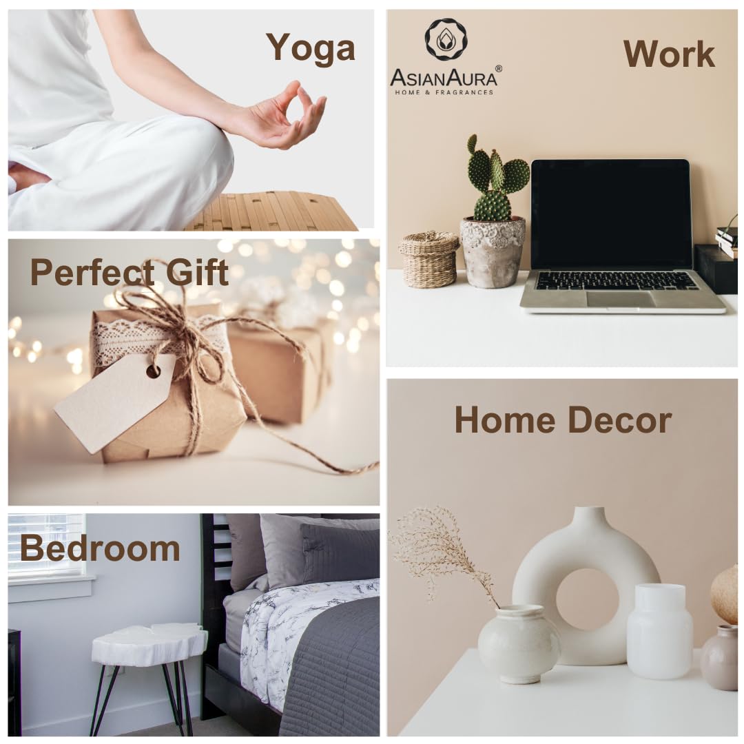 Asian Aura Ceramic Electric Round Shaped Aroma Diffuser| Aroma Oil Burner for Aromatherapy| Home Decor & Fragrance with Aroma Oils(English Lavender & Rosy Romance Fragrance 10ml Each) (Yellow) 4 61C1KfjfeQL. SL1080