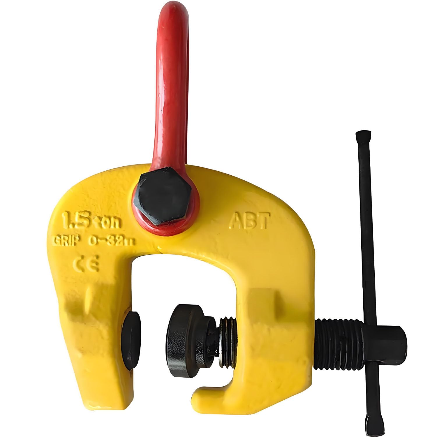 UORDBY 1.5T/3T Screw Plate Lifting Clamp, Vertical Steel Hoist Clamp, 0-50mm Jaw 1.5T-2items