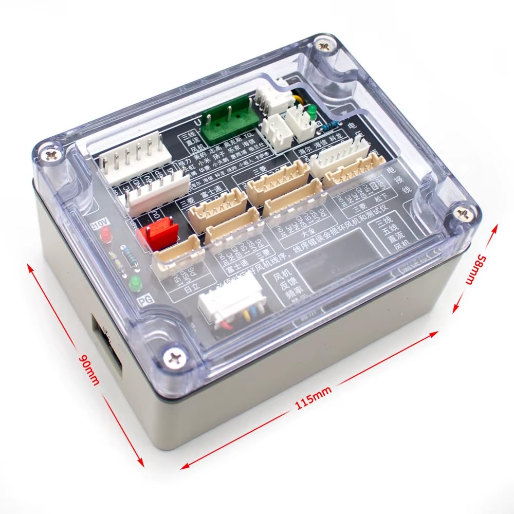 Air Conditioner 3/5-Wire DC Fan Motor Tester, Short-Circuit Protection & Speed Adjustment for HVAC Motor Diagnostics