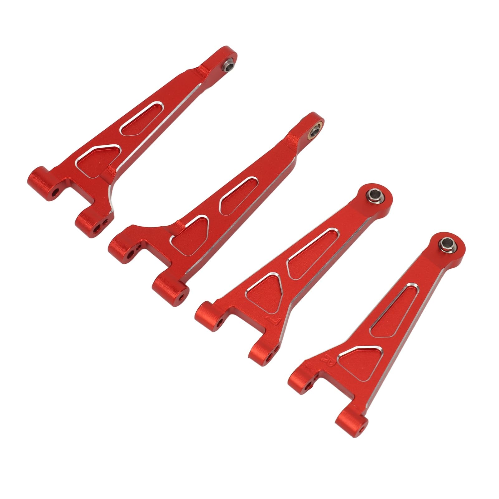 RC Car ramię zawieszenia stop aluminium przednie tylne ramię zawieszenia kierownica zestaw uchwytów tylnej osi ulepszone części do samochodu MJX 14210 14209 1/14 RC (Red)