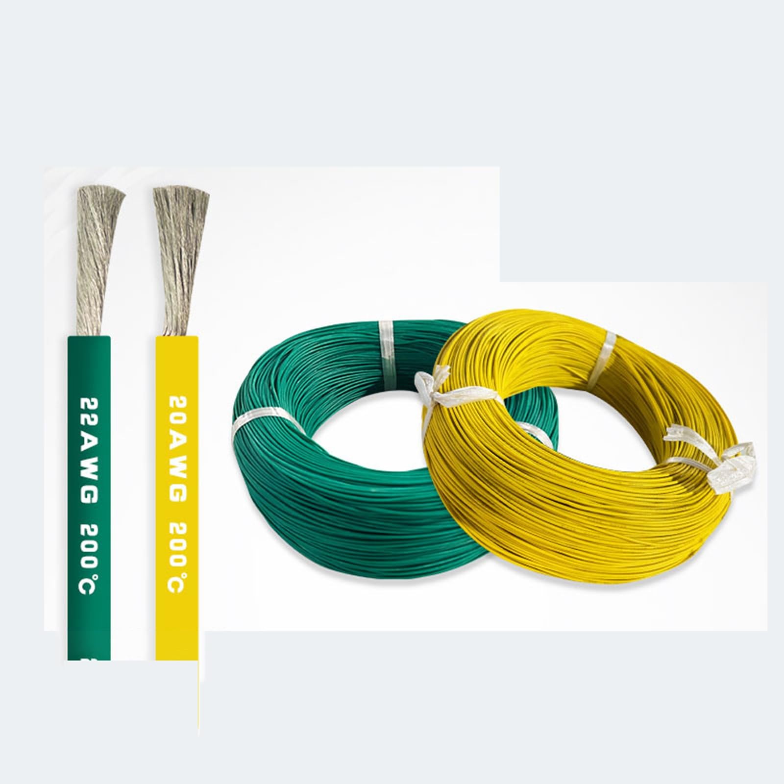 QUARKZMAN Cable De Silicona Calibre 28 28AWG Cable Eléctrico De Cobre Estañado De Alta Temperatura En Carrete De 19.7 Pies Naranja Para Modelos De Coche Y Electrodoméstico