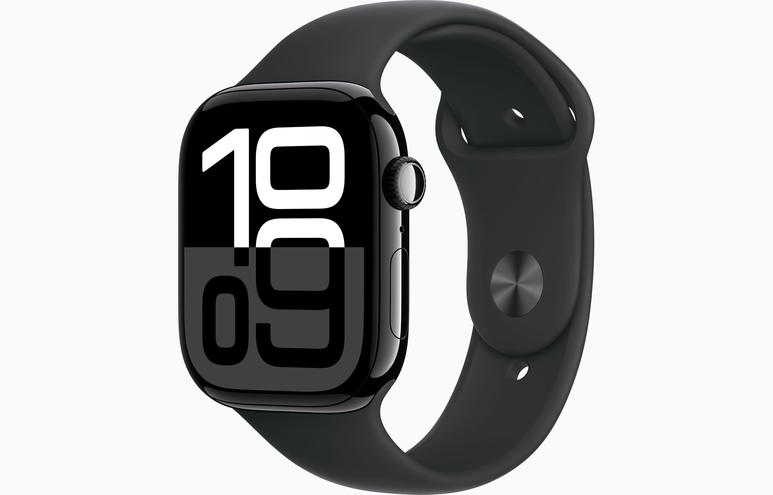 Apple Watch Series 10 [GPS, 46mm] - Jet Black Aluminum Case with Black, M/L (Renewed Premium)