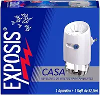 Exposis Casa, Repelente Eletrico Líquido, 1 Aparelho e 1 Refil de 32,9ml