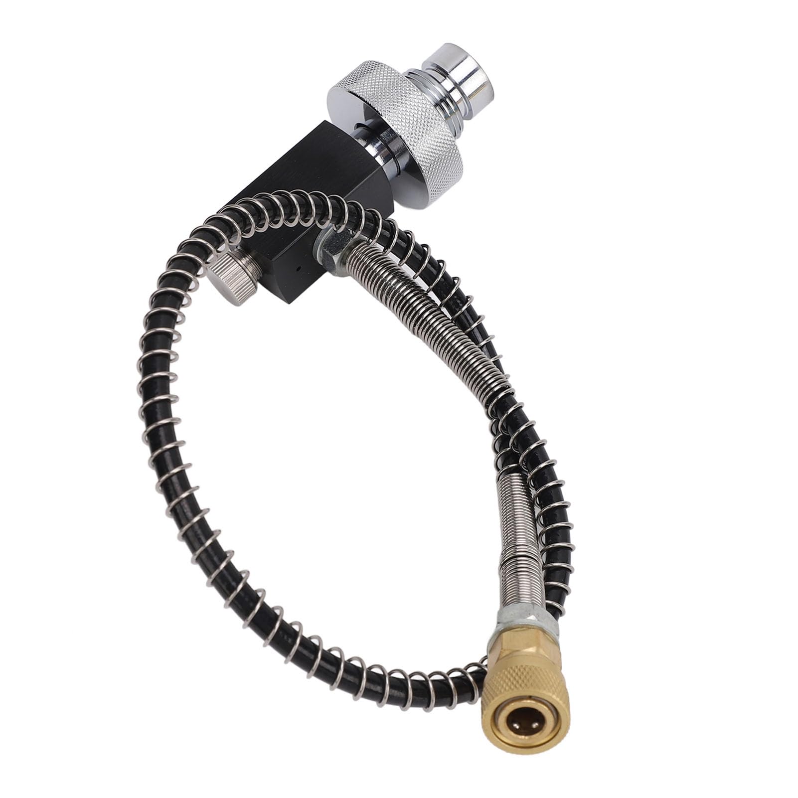 Valve Scube Adapter, Scube Tanked Charging Valve Adapter Air Fill Station Refill Adapter with 8mm Converter for Professional Divers