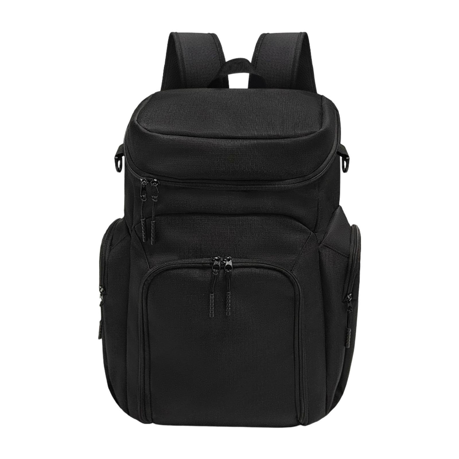 Mochila de Baloncesto con Correas Acolchadas Y Distribución del Peso Diseño Minimalista Negro Adecuada para Deportivos O Uso Cotidiano