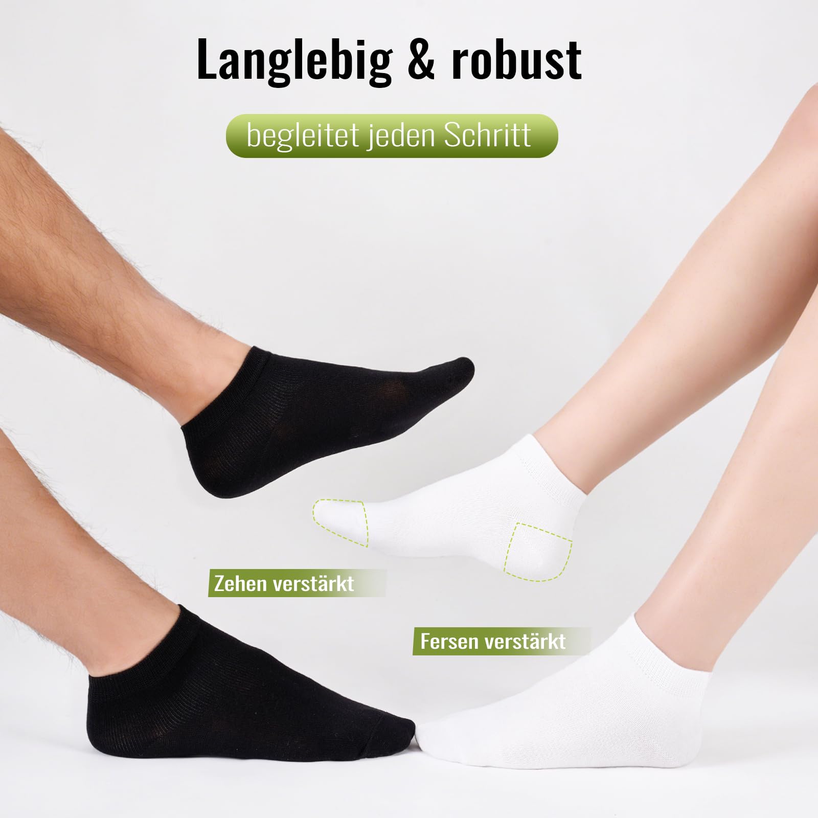 SukModen 12/24 Paia di Calzini da Sneaker per Uomo e Donna in Bambù, Anti-Odor Traspiranti Mezzi Calzini Morbidi, Calzini Corti per Uso Quotidiano, Tempo Libero, Shopping e Casa