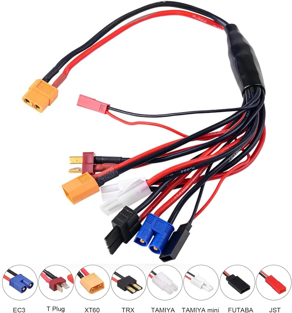 iMAX B6 V2 DC 60W 6A X60T RC Mehrere Akku Balancer Ladegeraet Entlader für 1S-6S LiPo Li ion Life LiHV, 1S-15S NiCd NiMh Pb AGM Ladegerät für DJI Drohne Inspire Auto Airsoft Spielzeug Batteries