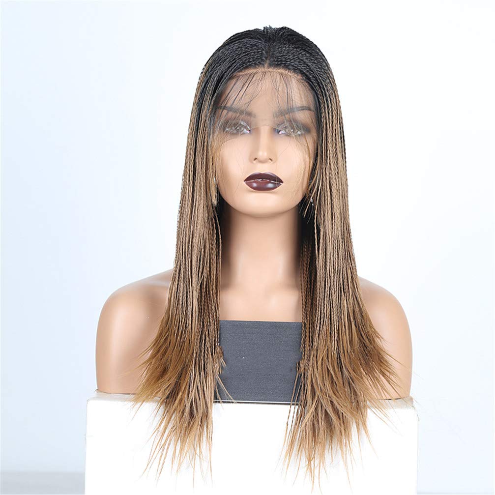 Perruque tressée blonde idéale pour cosplay et soirées à thème lacet frontal 22"