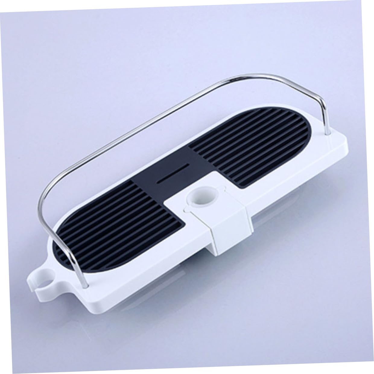 jojofuny Mensola Doccia Facile da Pulire in Abs e Inox senza Foratura Supporto Regolabile e Rimovibile per Bagno per Casa