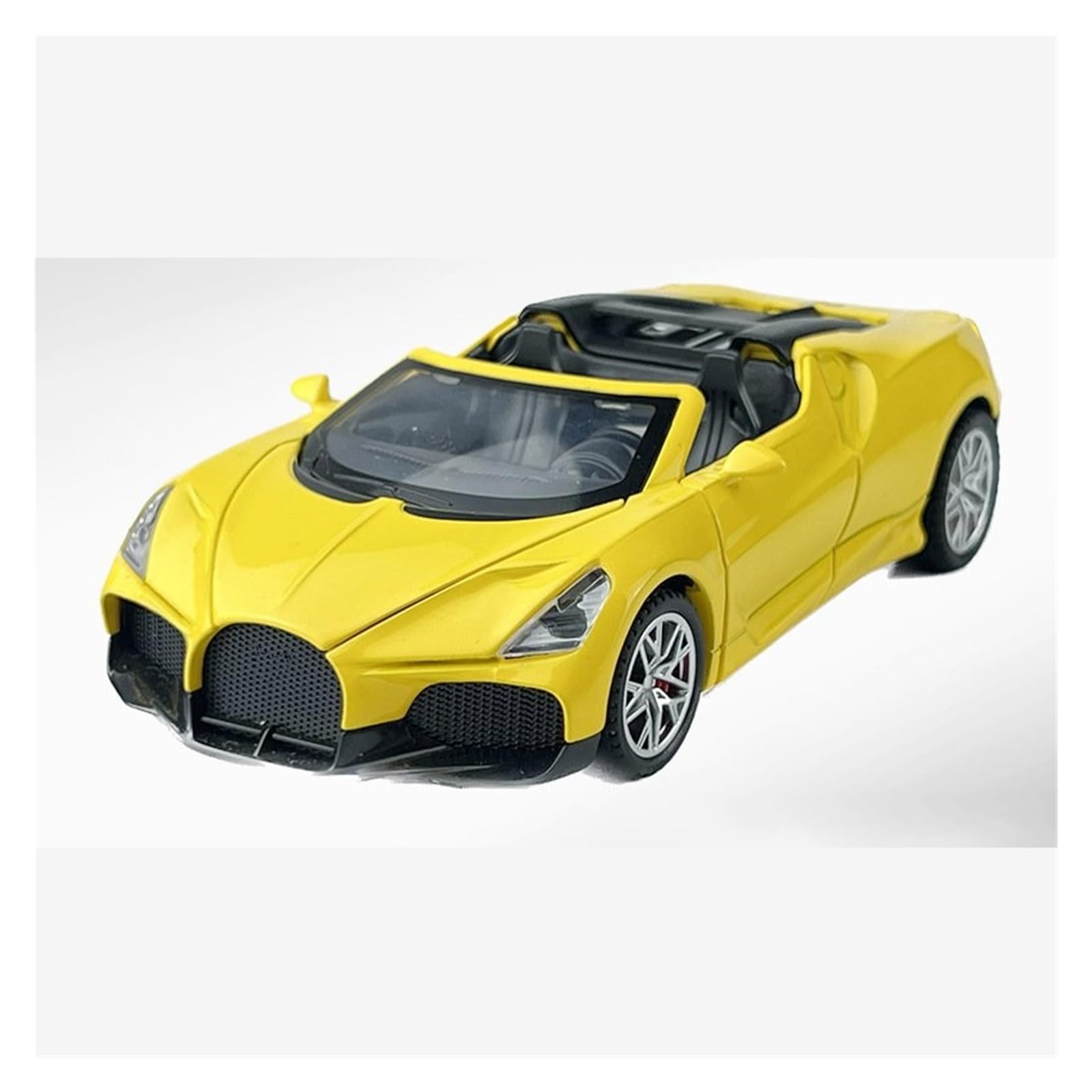 MOCALUX Scale Die-Cast Model Car 1:32 For Bugatti For Mistral Alloy Car Model Diecasts Metal Vehicles(Yellow)