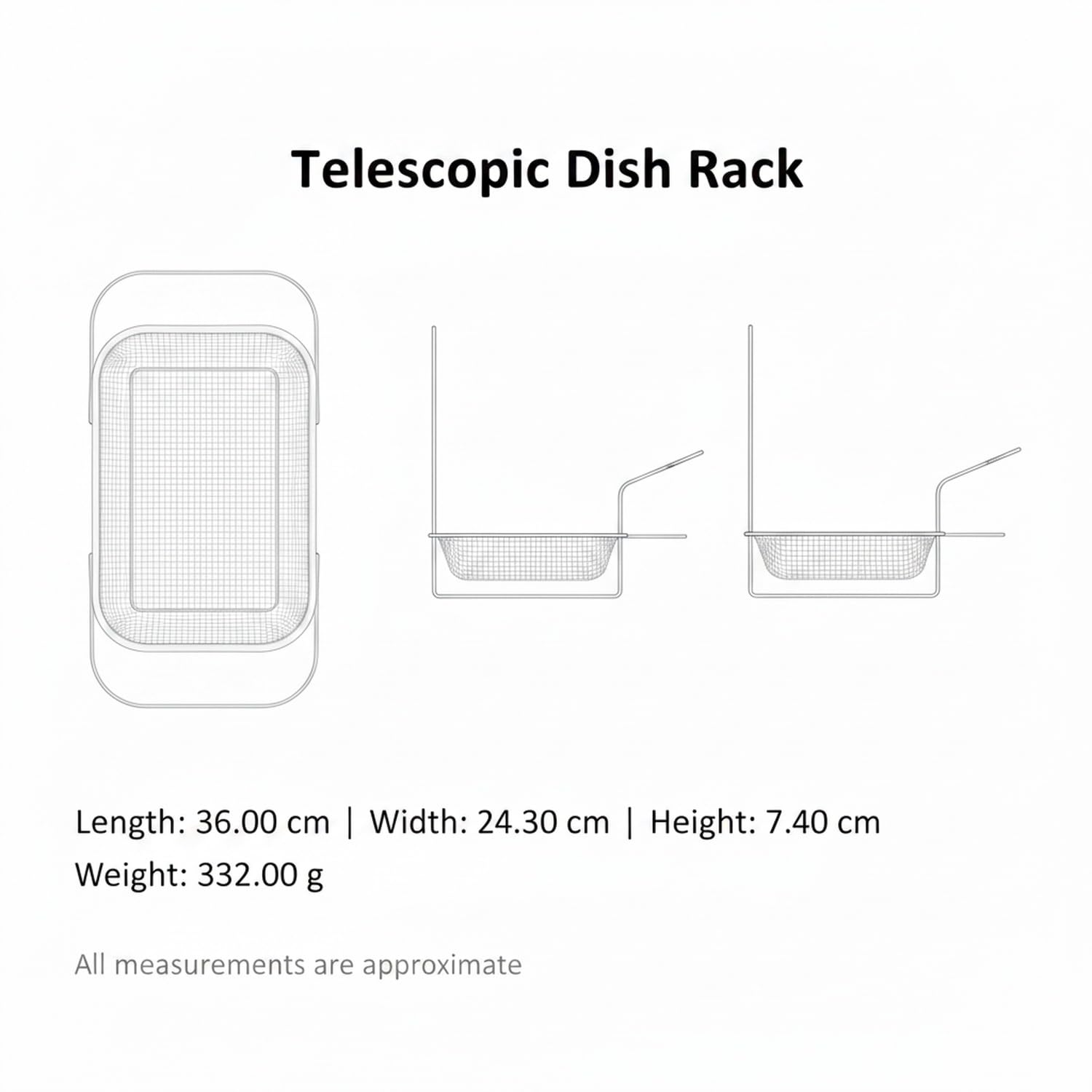 Scolapiatti Telescopico, 1 PC