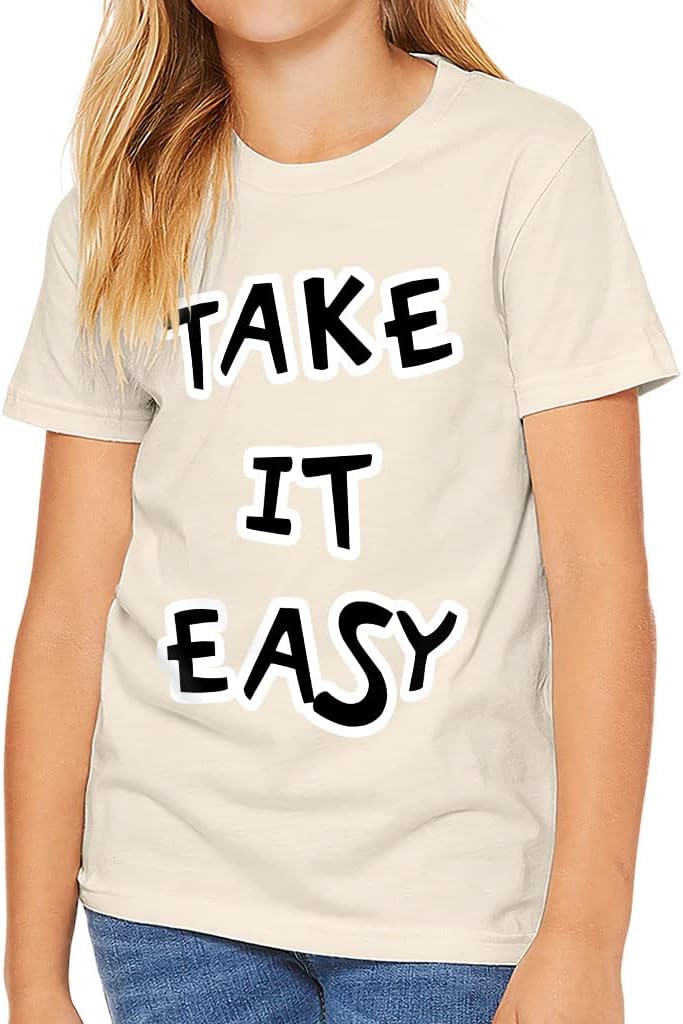 Take It Easy Kids' T-Shirt - Life Quotes T-Shirt - Chill Quotes Tee Shirt for Kids