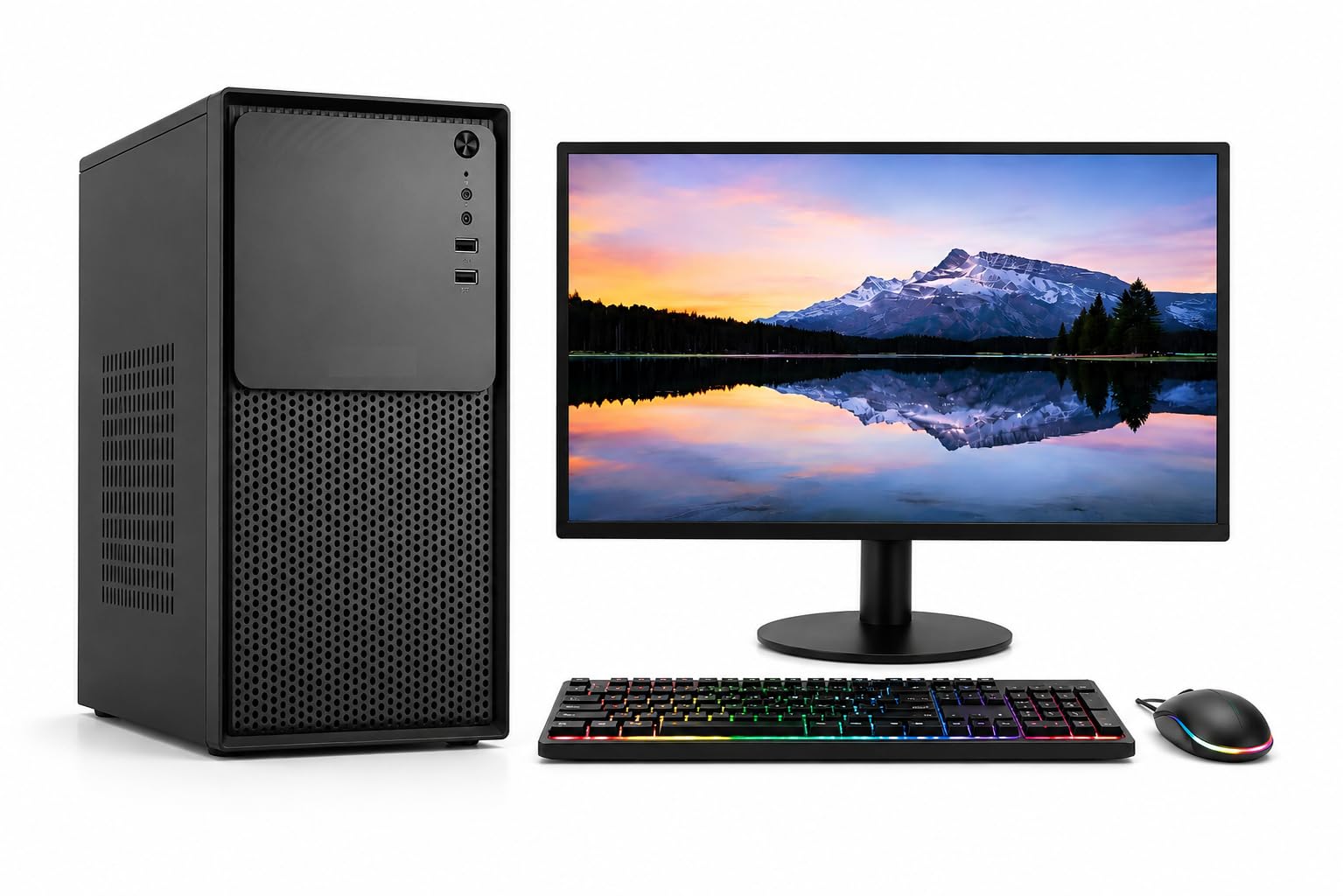 lavya Computer Desktop for PC/ i7 3rd Genration | 08GB DDR3 RAM | 256GB SSD /20Inch Monitor/Keyboard+Mouse (Windows10/HDMI/VGA/Ethernet/HD Graphics 4600/USB 3.0/Wi-Fi Dongal-image-6