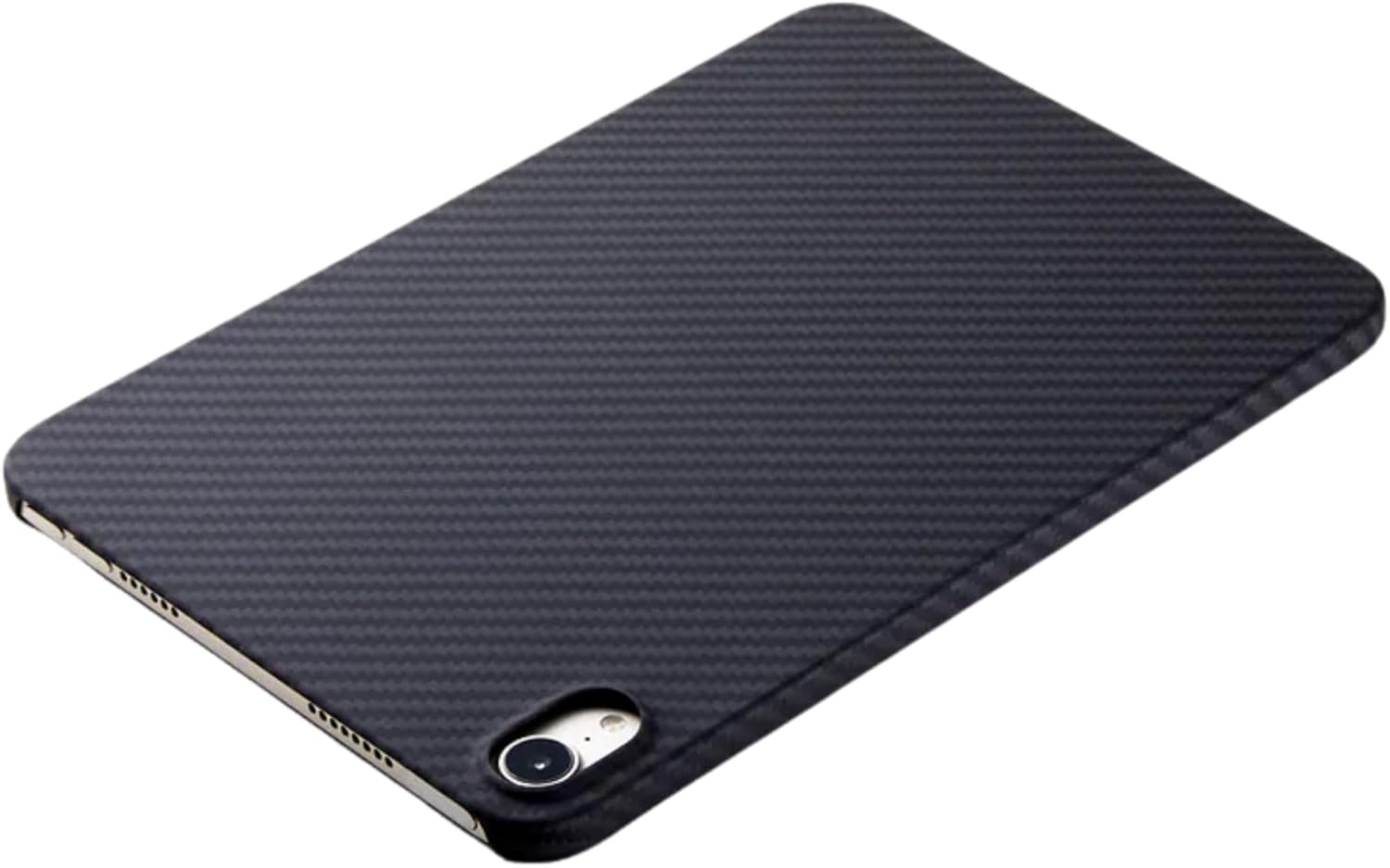 Deff Duro Kevlar Case for iPad mini 7/6, Authentic Dupont Aramid Fiber Back Cover, 0.8mm Ultra Slim & 30g Lightweight Minimalist Shell, Apple Pencil Pro Charging Supported, Matte Black