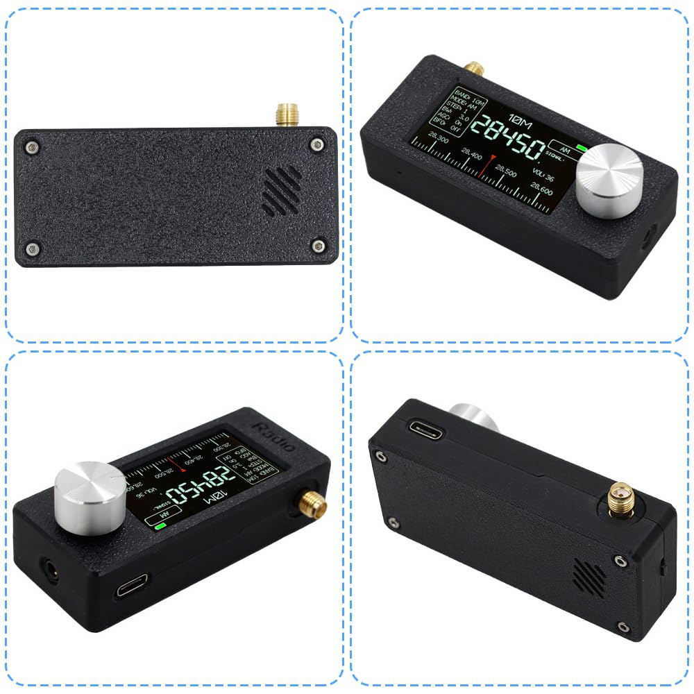 Mini Radio SI4732 Entièrement équipée ESP-32-S3 Master Control, Puce SI4732, LSB, USB, AM, FM, écran IPS De 4,8 Cm, Avec Antenne Télescopique, Antenne En Forme De Beignet