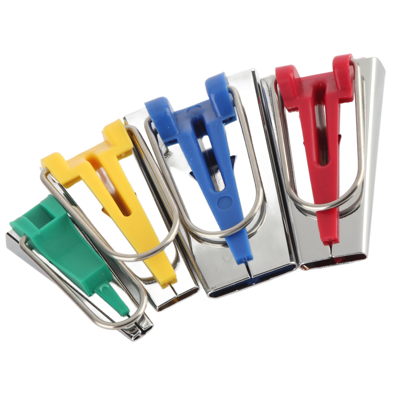 NDNCZDHC 4pcs Bias Tape Maker, Stainless Steel Bias Tape Maker Set, Sewing Tools and Gadgets for Making Tapestries, Carpets, Home Decoration