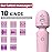 KINGWAND Handheld Personal Mini Massager - Waterproof, USB Rechargeable, 10 Vibration - Perfect on Back Legs Hand Pains and Sports Recovery(Light Pink)