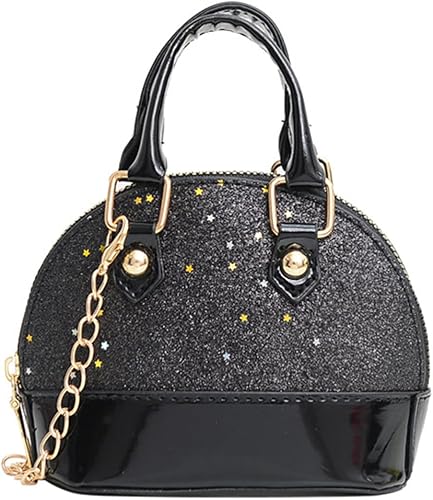 Bolsos de princesa para niñas pequeñas, bolsa cruzada, cartera con forma de concha, bolsos para niños pequeños