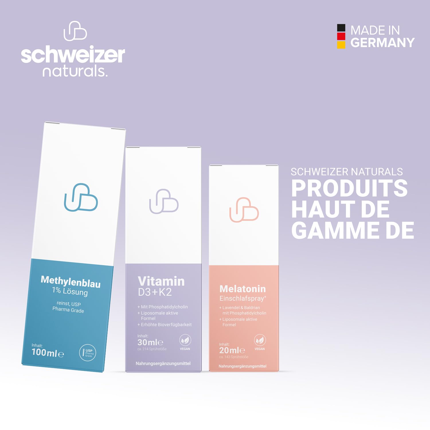 Solution de bleu de méthylène 1% pure qualité pharmaceutique USP, de solution aqueuse, sans additifs, qualité contrôlée en laboratoire, fabriquée en Allemagne (2x 100 ml)