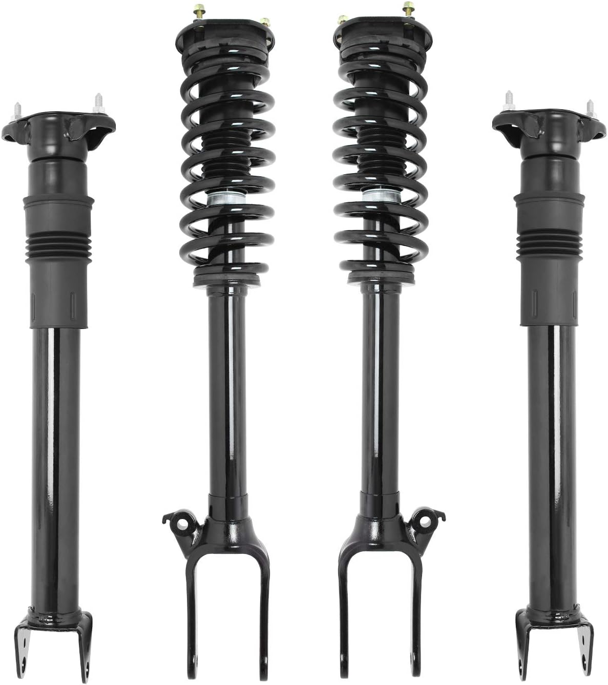 UNITY AUTOMOTIVE 4-11910-12-512900 Front and Rear Replacement Complete Strut Assembly Shock Kit Fits 2007-2009 Mercedes-Benz GL320