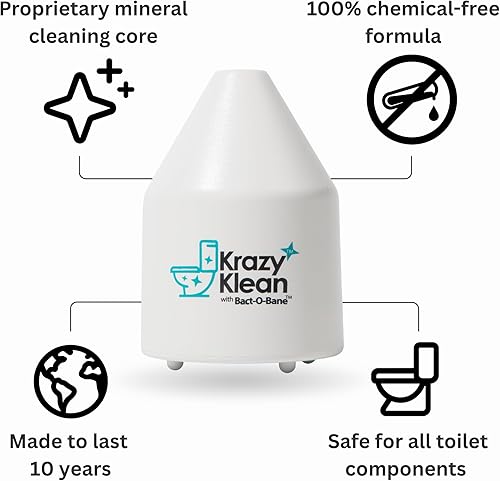Miniatura 3 de Krazy Klean Official Pro, limpiador de inodoro, evita anillos de inodoro, dura 10 años