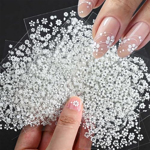 Nymora 30 Blatt Blumen Nagelsticker