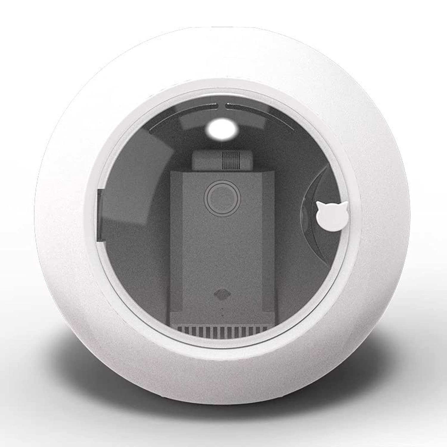 COOLBABY Automatic Pet Drying Box,Home Pet Dryer,Temperature Control,360° Three-dimensional Air-drying,Spherical,White