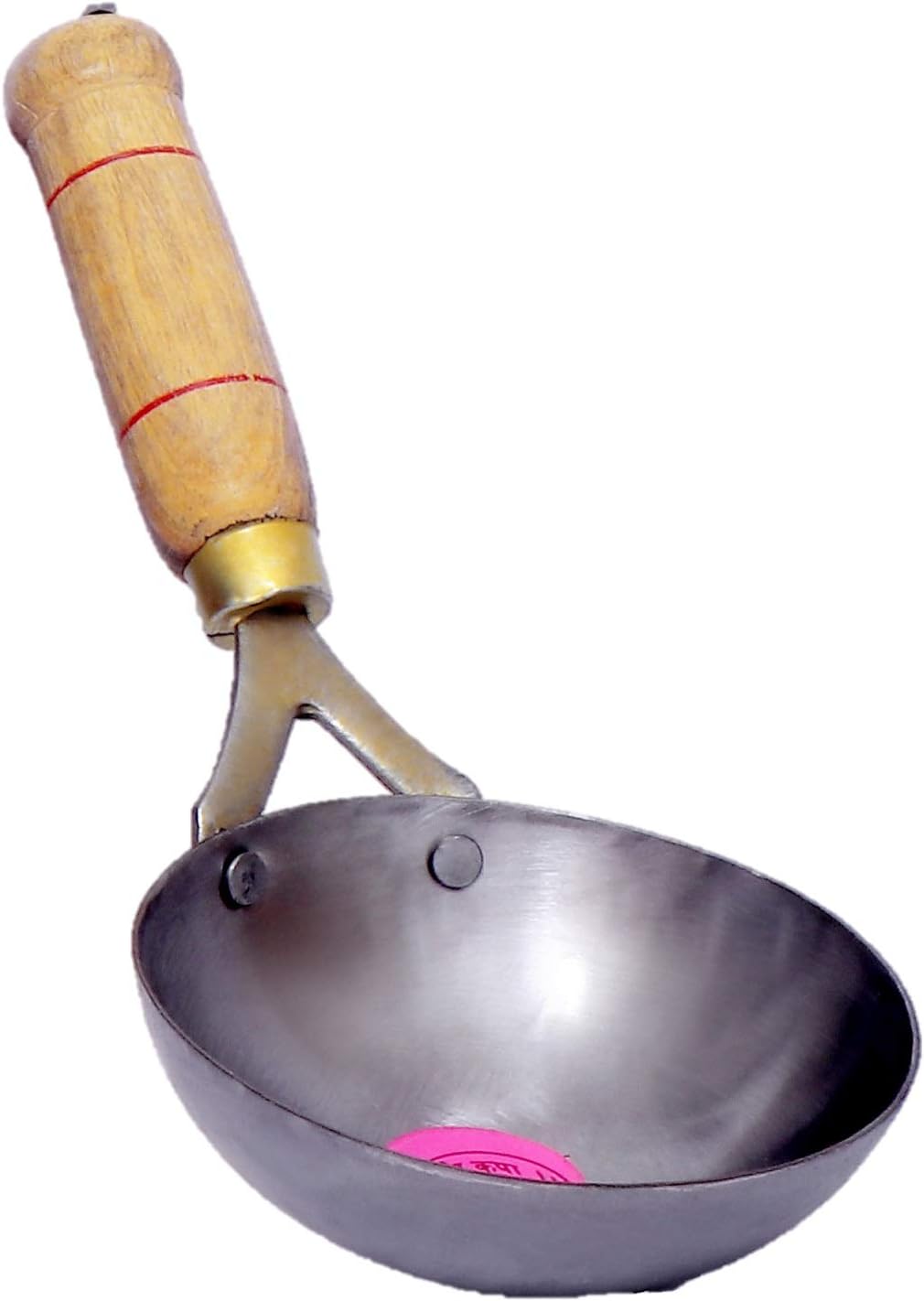 MK KITCHENWARE Unbreakable Iron Tadka Pan (White, 400 ml, 14 cm)