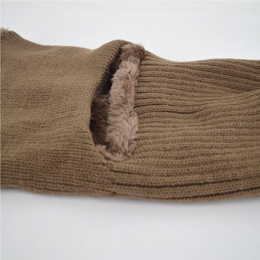 Gorro de invierno for hombre, gorros térmicos, pasamontañas de esquí a prueba de viento for hombre, gorros de invierno con forro polar de crochet de lana cálida, regalos for hombres, mujeres