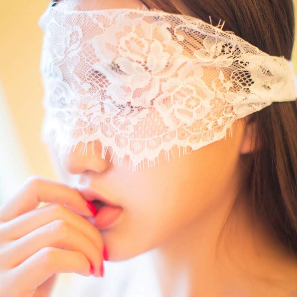Biancheria intima da donna abbigliamento notte raso seta occhi cosplay bende
