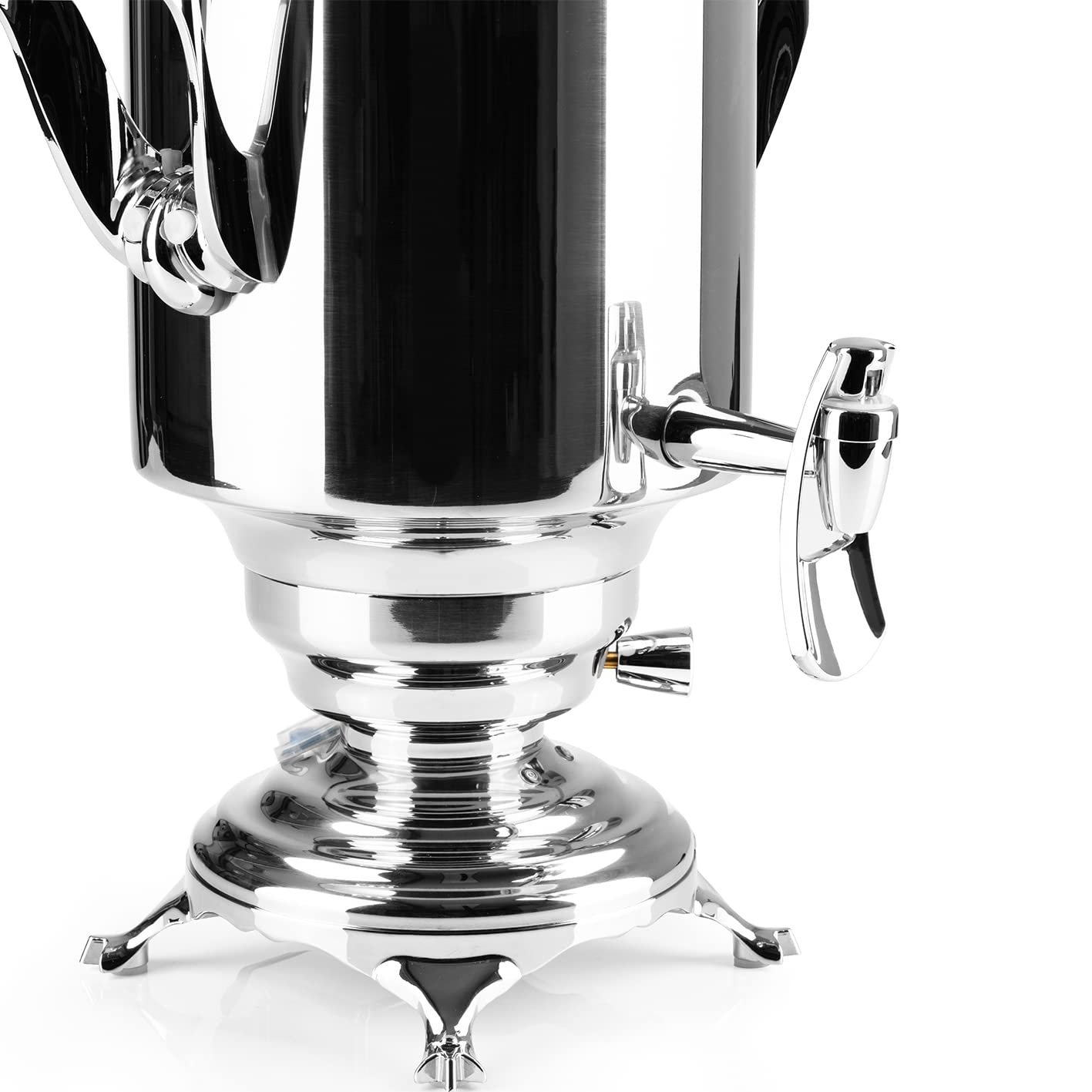 BEEM REBECCA + Samowar – 5 l | Acciaio inossidabile | Teiera elettrica turca | 1800 W | Teiera in acciaio inox da 1,3 l | Bollitore da 5 l | NUE