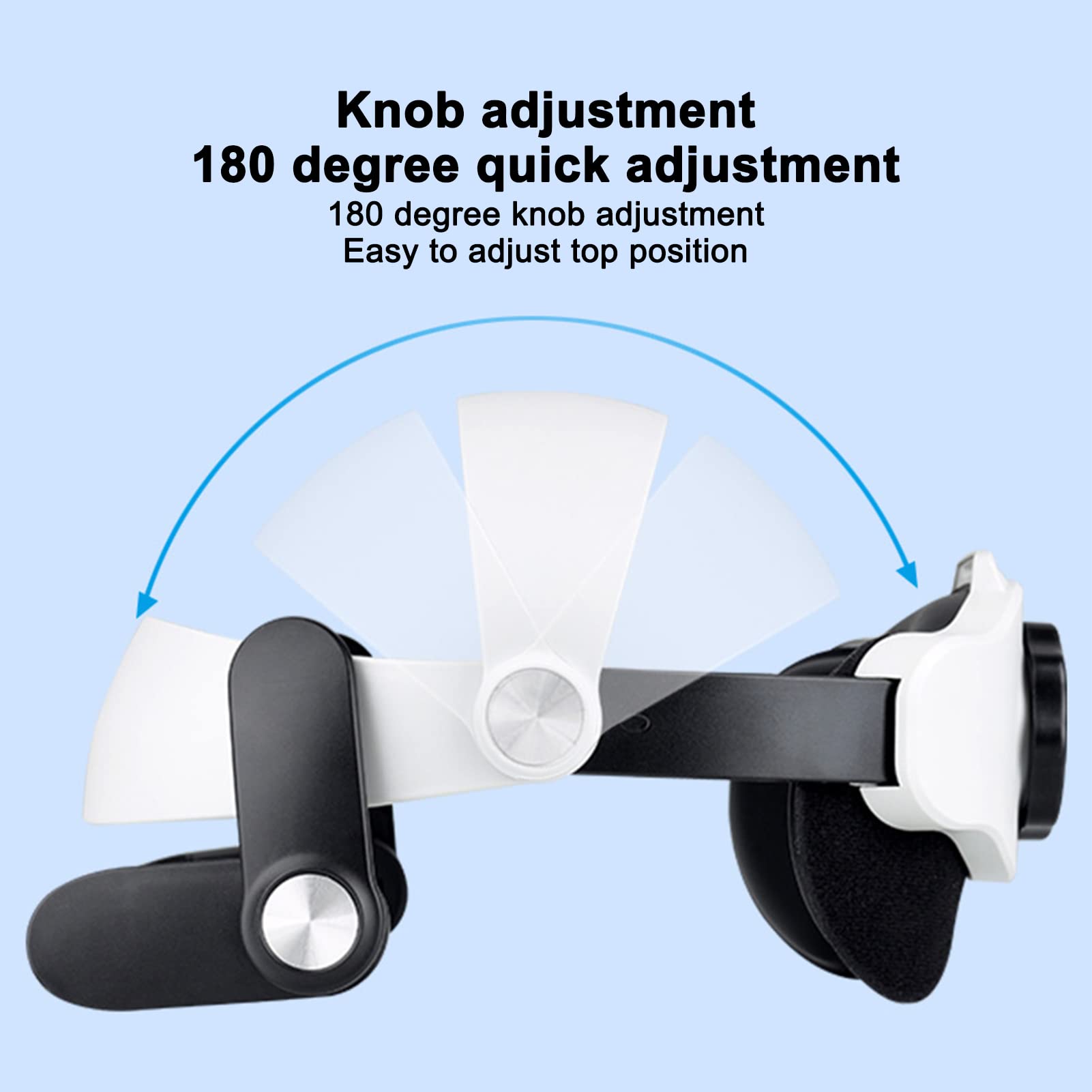 Fascia per la Testa per 2, Accessori Sostitutivi per la Fascia per la Testa Comfort, Fascia VR Regolabile e Staccabile per 2