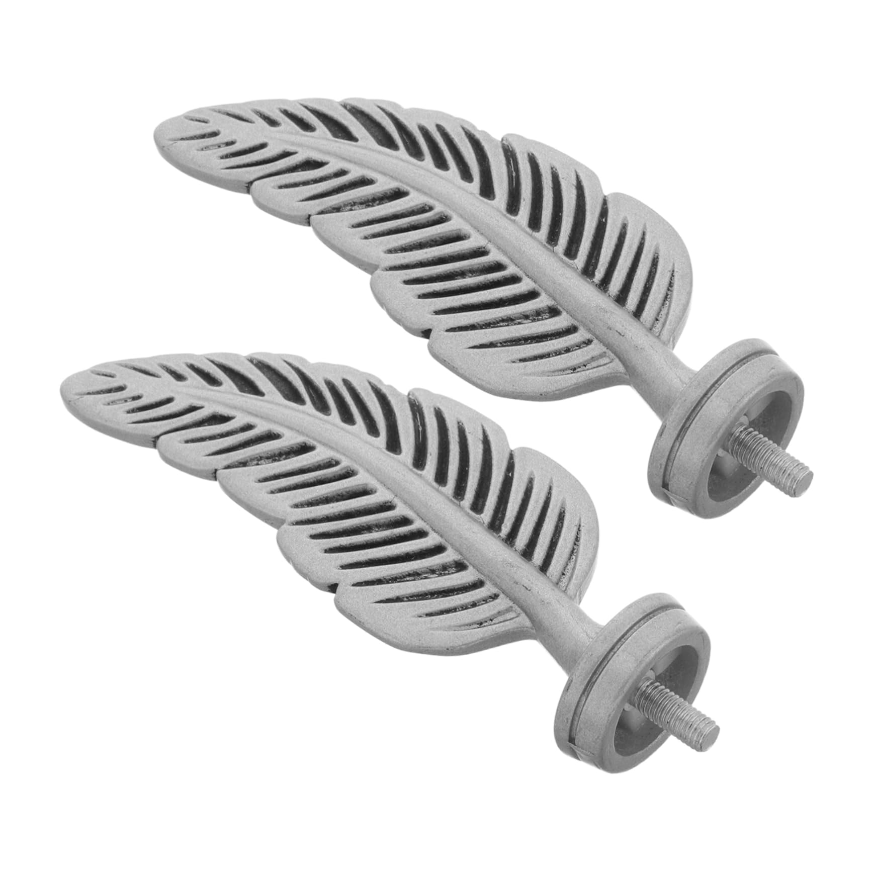 PRETYZOOM Curtain Rod End Caps 2 Pack Roman Rod Decorative Heads Plastic Finials for Home Decor