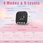Electric Breast Pump - Double Breast Pump with 4 Modes & 9 Levels Strong Suction, LED Display, 10 Breastmilk Storage Bags, Anti-Backflow, Ultra-Quiet