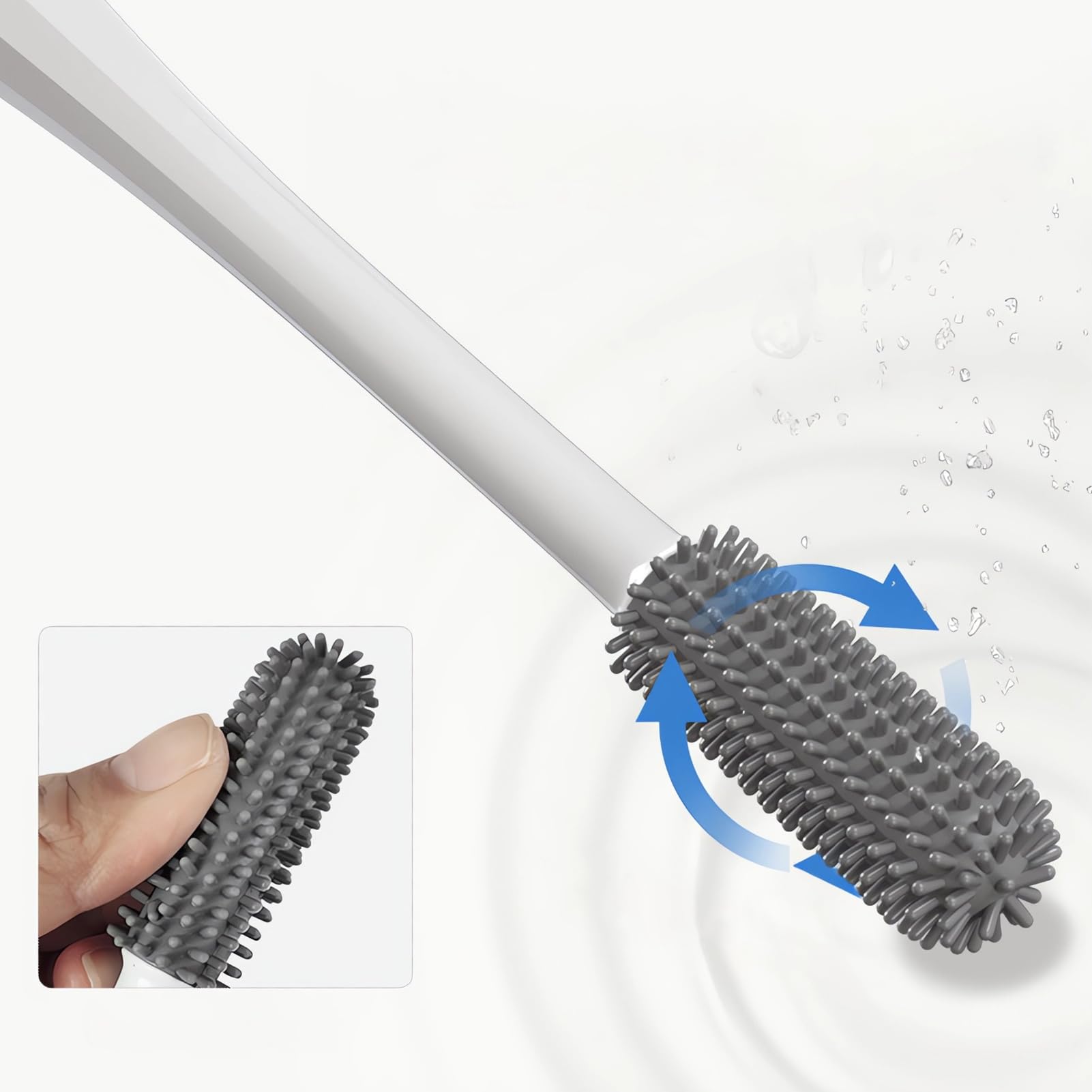 SXOVO Brosse de Nettoyage pour Masturbateur Homme, 22,5 cm Nettoyeur pour Sex Toys, Poupée Sexuelle, Torso, Vagina Factice, Tunnel Anal - Accessoire pour Jouets Sexuels Masculins