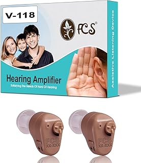 FCS K-55 (Beige) IN-THE-CANAL Personal Sound Amplification Product (PSAP) For Adults & Seniors Mild Loss. (Pack of 2)