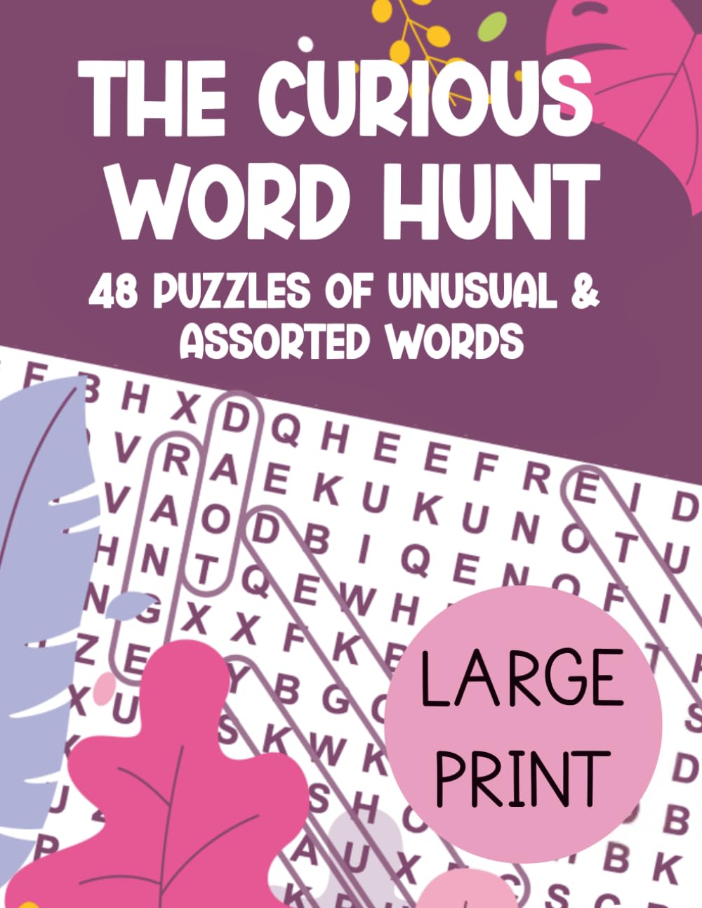 The Curious Word Hunt: 48 Large Print Puzzles of Unusual & Assorted Words