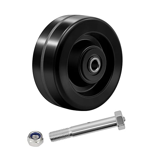 Ruedas de 5 Pulgadas, Ruedas de Alta Resistencia, Ruedas de Remolque con Gran Capacidad de 1000 LB, Alta Resistencia a la Temperatura -50f a +250f.