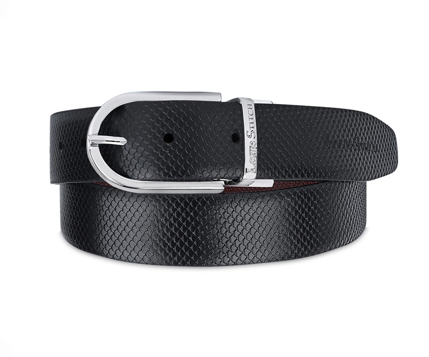 Men's Reversible Italian Leather belt for men 1.25 inch (35mm) Waist Strap Black Brown Belt (BEML)-image-47