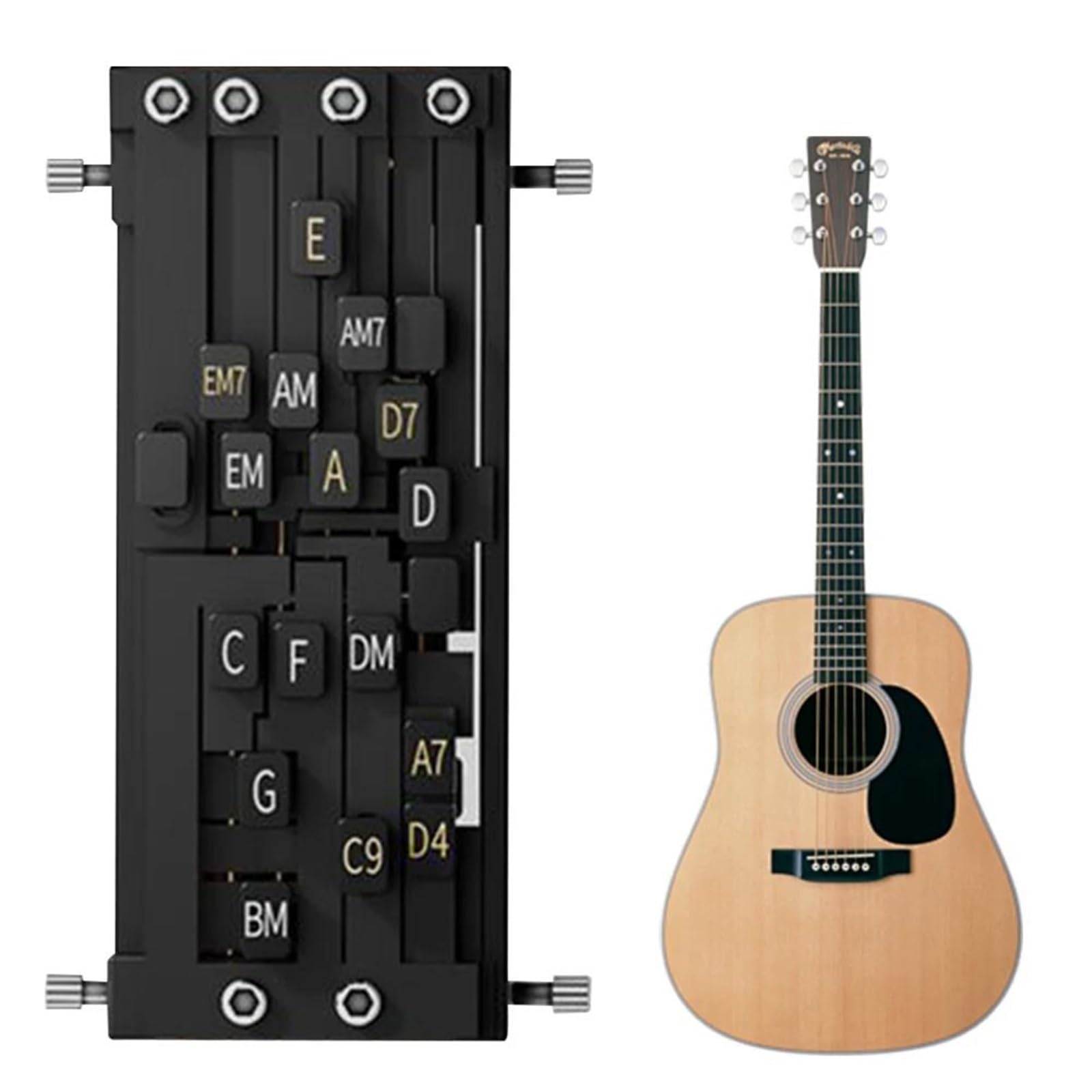 Professionale Strumenti per Chitarra Strumenti Di Apprendimento Per Principianti Con Guitar Chord Presser(Double Chord)