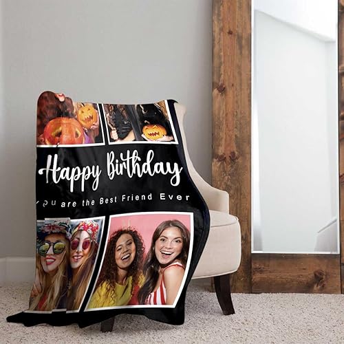Miniatura 8 de Novgarden Regalos de cumpleaños para mujeres, manta personalizada con imagen, manta de fotos personalizada, ideas de regalos de cumpleaños para mujer