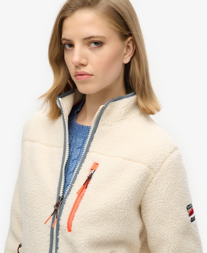 Superdry Damen Outdoor Sherpa-Fleecejacke