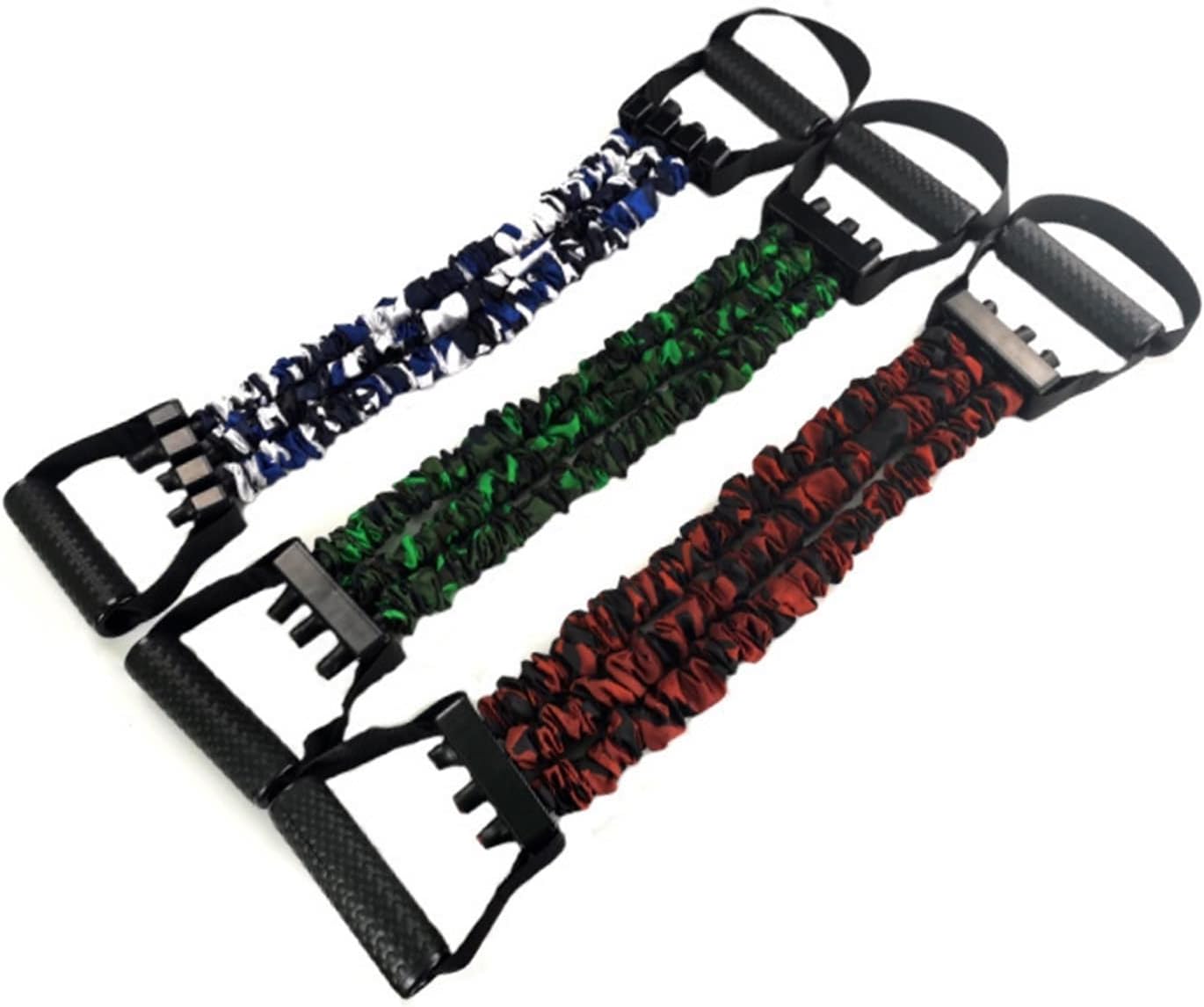 Chest Puller Three-Hole Tension Adjustment Chest Expander Multifunctional Arm Strength Device Tension Device Tension Belt Fitness Equipment (Orange)