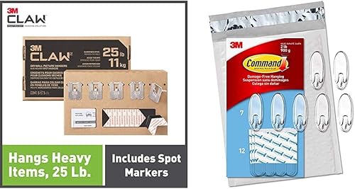 Gancho para colgar Command para ventana, tamaño mediano, transparente, para exterior