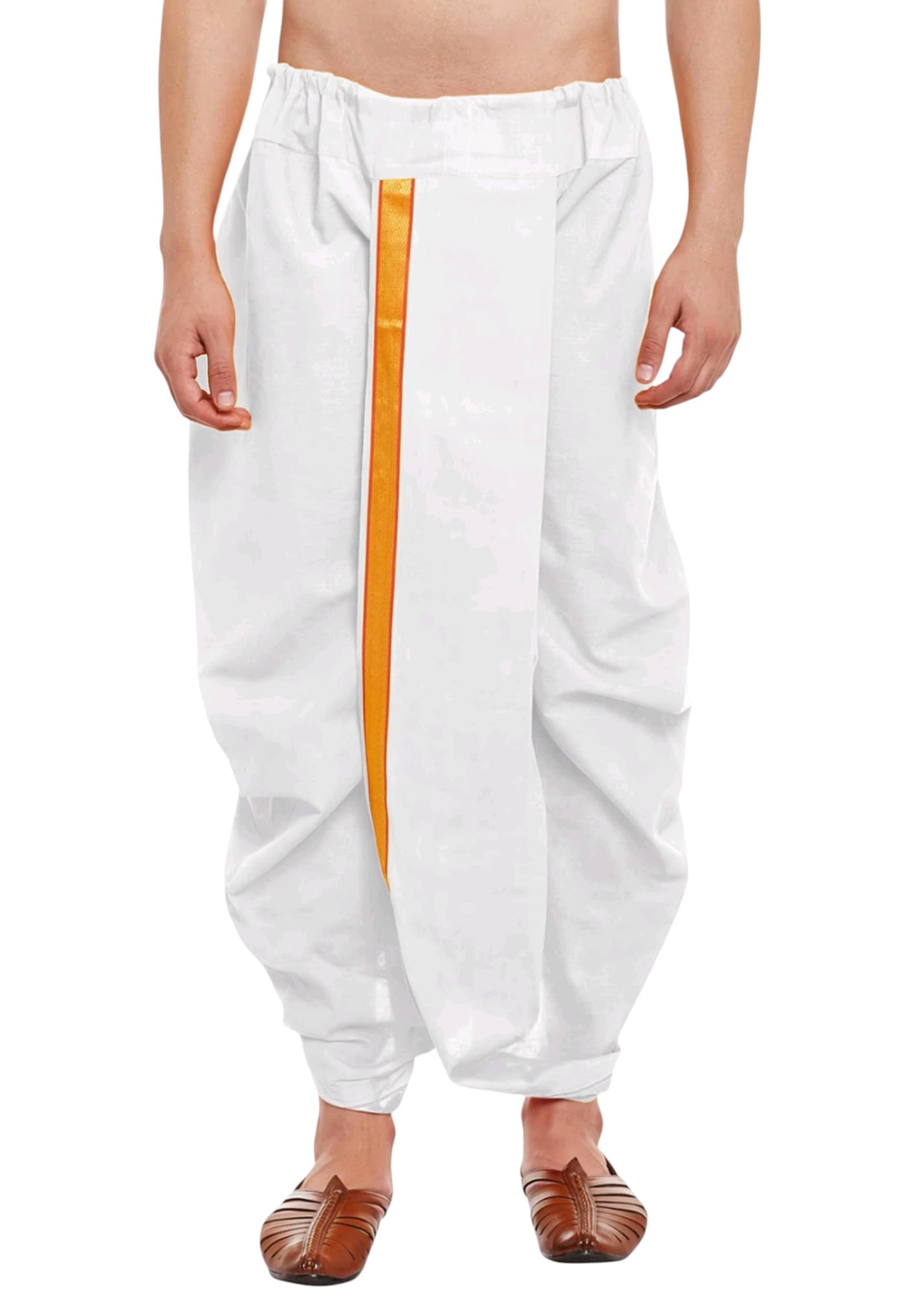 Trustous Ready to Wear Mahraj Dhoti for men (Elastic Readymade Dhoti Pant)