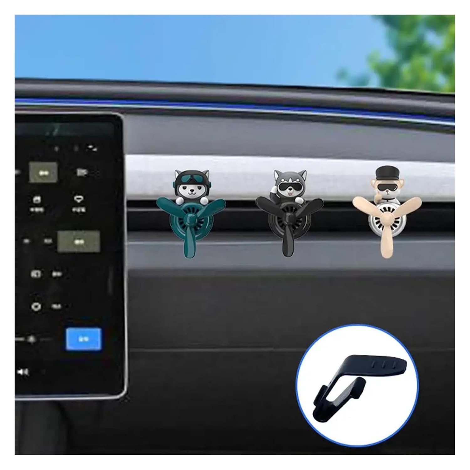 Car Interior Outlet Clips Vent Clip Freshener Bracket Converter Gadget Accessories | Compatible with Tesla Model 3/Y Model 3 Highland(Model 3 Y) image 3