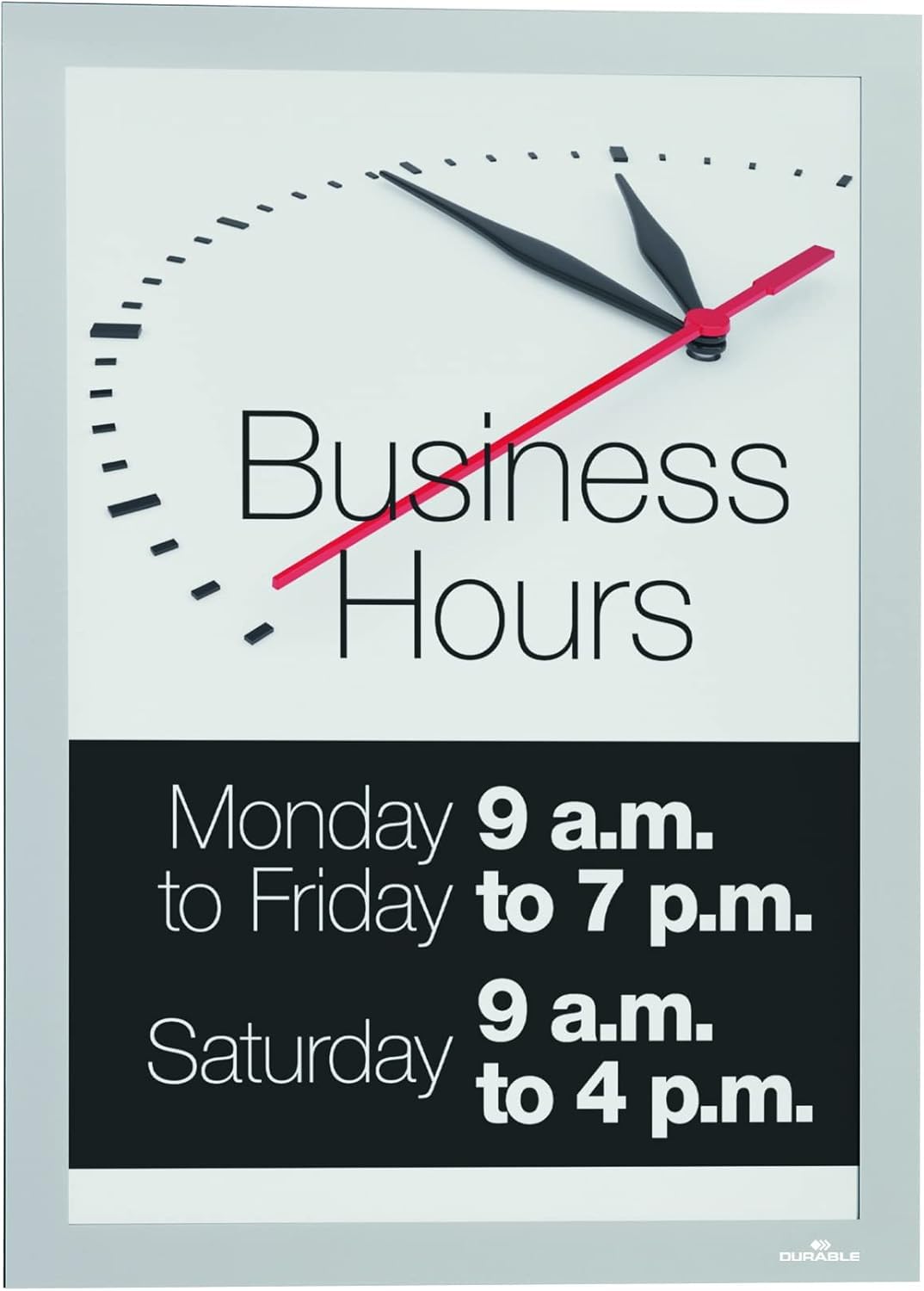 Durable Duraframe Sun Lot de 2 Cadres D’Affichage Virostatique A4 Argent